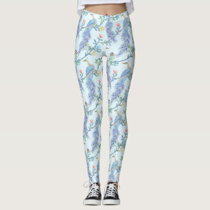 Leggings Magnifique motif sans couture de paon