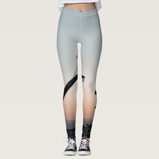 Leggings Magnifique panier de basket (Devant)