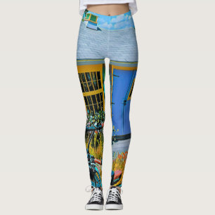 Leggings Magnifique peinture cycliste