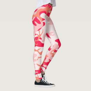 Leggings Magnifique pour le Motif de Camouflage rose Sporty