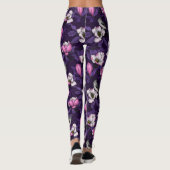 Leggings Magnolia en floraison et tireur 4 (Dos)