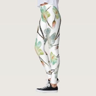 Leggings Magnolia Pattern