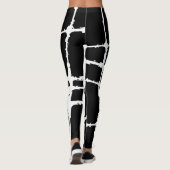 Leggings Maille moderne blanche raffinée Grunge sale (Dos)