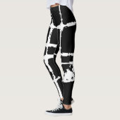 Leggings Maille moderne blanche raffinée Grunge sale (Gauche)