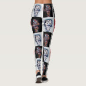 Leggings Main Coon Pop Art Collage Tendances funky (Dos)