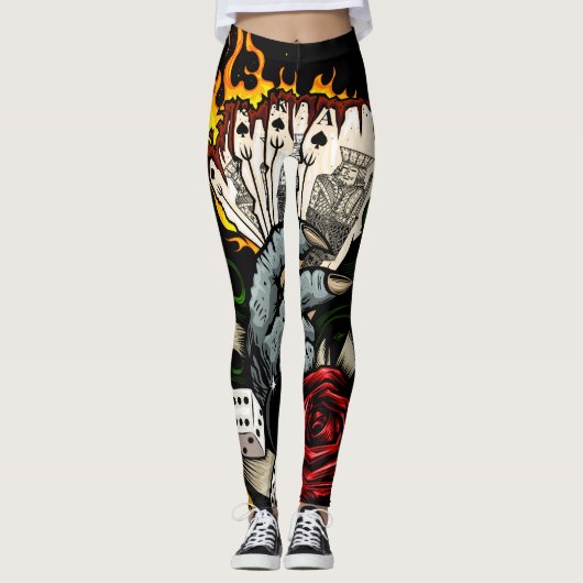 Leggings Main Des Cartes (Devant)