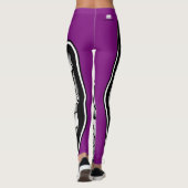 Leggings Main des guêtres "de pluie pourpre" de création (Dos)