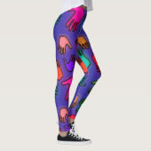 Leggings Mains de néon colorées (Droite)