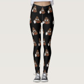 Leggings Mains de signe de paix d'Emoji de dunette (Devant)