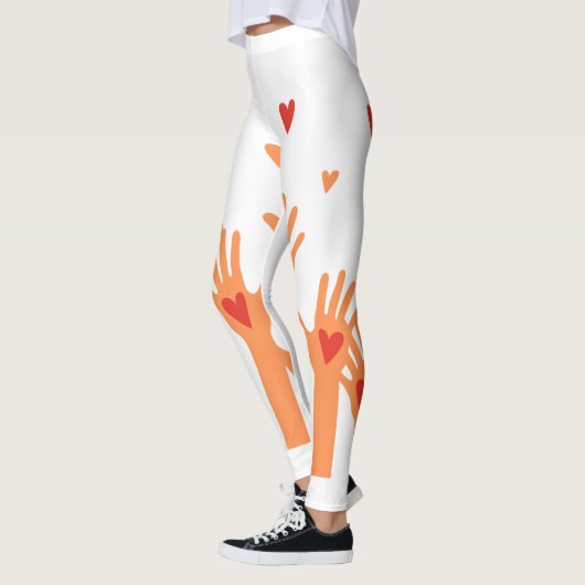 Leggings mains et coeurs (Gauche)