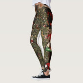 Leggings maison arbre de Noël avec ornements (Gauche)