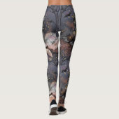 Leggings Maison hantée | Arbre à Pleines lunes Éffrayantes  (Dos)