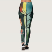 Leggings Maison hantée d'Halloween (Dos)