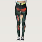 Leggings Maison hantée d'Halloween (Devant)