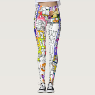 Leggings Maisons d'Amsterdam : Aquarelle Motif sans couture