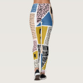 Leggings Maisons Tirées main sans couture Abstrait (Dos)