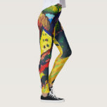 Leggings Maisons Wassily Kandinsky à Murnau. Expressionnism<br><div class="desc">Wassily Kandinsky "Maisons à Murnau" leggings. Art expressionniste paysager.</div>