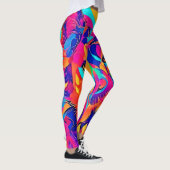 Leggings Majesté du loup psychédélique (Droite)