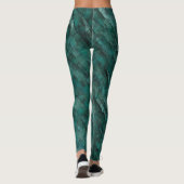 Leggings Mal fait maçonnerie cyan (Dos)
