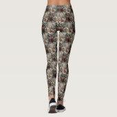 Leggings Malamute d'Alaska Noël Fête (Dos)