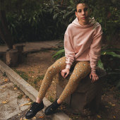 Leggings Malayan Tapirs Cinnamon Copper Orange Patterned