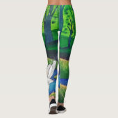 Leggings Mâle blanc, arbre de la vie (Dos)