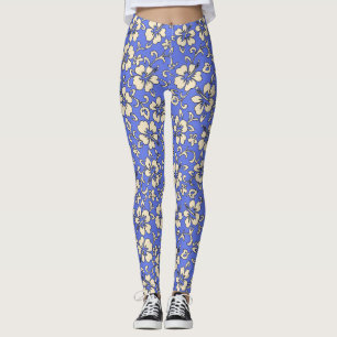 Leggings Malia Hibiscus Hawaiian Tropical Floral