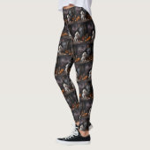 Leggings Maltais Citrouille Halloween effroi (Gauche)