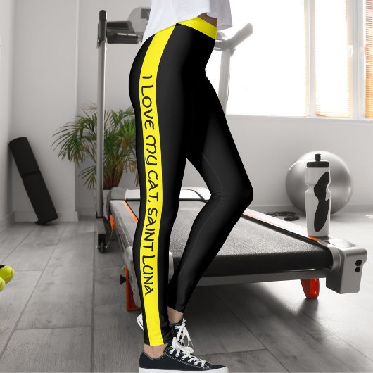Leggings Maman Chat Amoureux Des Animaux Texte Script Bande