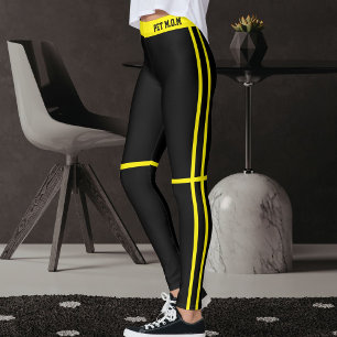 Leggings Maman d'Animal de Compagnie Personnalisée Rayures