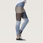 Leggings Maman de chat de compagnie Jean faux Patchwork Col (Droite)