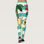 Leggings Maman jaune fraîche de Labrador de lunettes de (Dos)