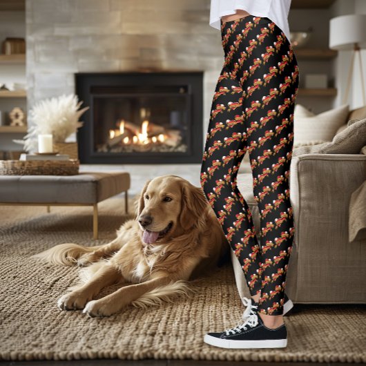 Leggings Maman Papa Red Hearts Tattoo