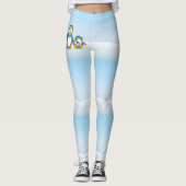 Leggings Manchots à boules de neige (Devant)