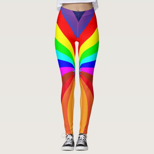 Leggings Mandala-46556 couleur arc-en-ciel (Devant)