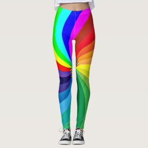 Leggings Mandala-46556 couleur arc-en-ciel