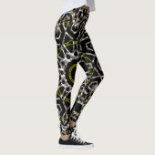 Leggings Mandala argent et or (Droite)