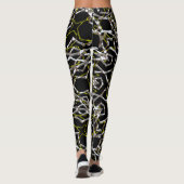Leggings Mandala argent et or (Dos)