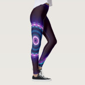 Leggings Mandala au néon de Blacklight d'éloge cosmique de (Droite)