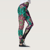 Leggings Mandala au néon lumineux (Droite)