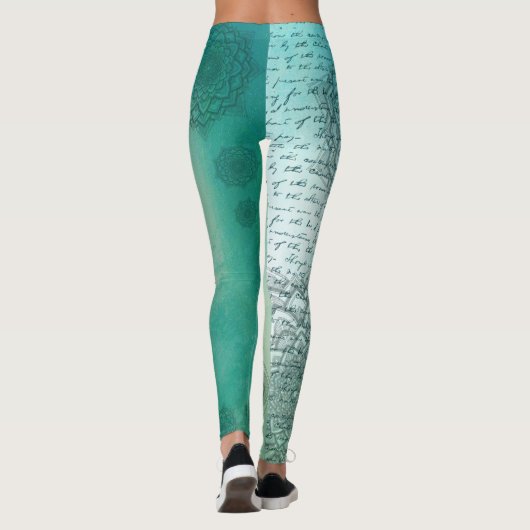 Leggings Mandala bleu (Dos)
