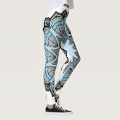 Leggings Mandala bleu et blanc (Droite)