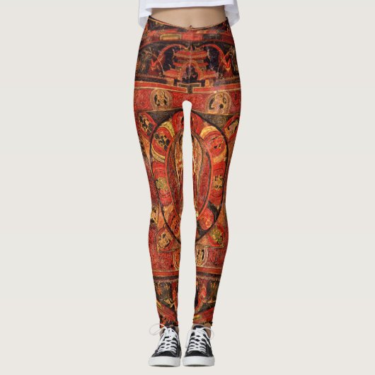Leggings Mandala bouddhiste de la compassion (Devant)