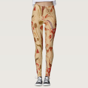 Leggings Mandala coloré, motif ethnique vintage.