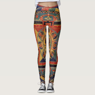 Leggings Mandala d'Amitayus. École tibétaine du 19ème