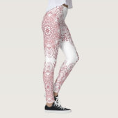 Leggings Mandala. de corail floral ethnique (Droite)