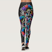 Leggings Mandala de fête (Dos)
