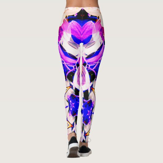 Leggings Mandala de fractale (Dos)