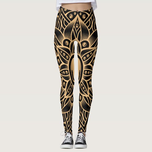 Leggings Mandala de luxe 12 (Devant)
