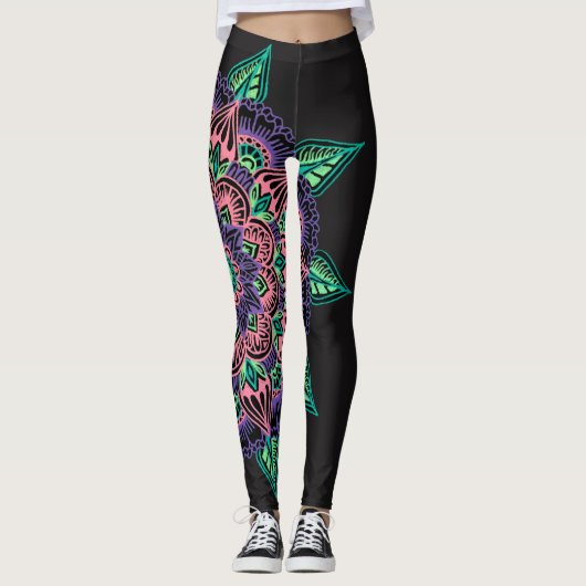 Leggings Mandala de pastèque (Devant)